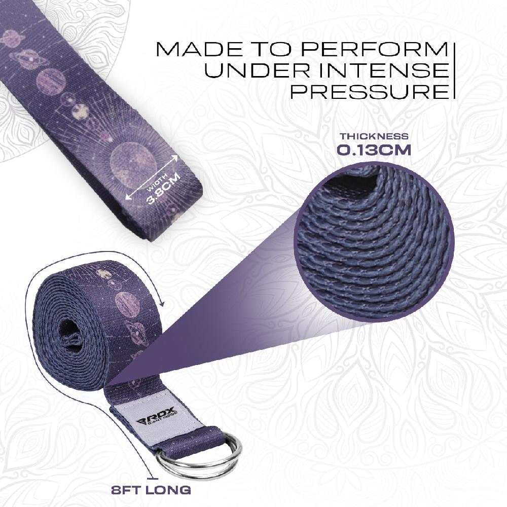 Rdx Sports RDX F19 D-Ring Steel Buckle Cotton Yoga Strap