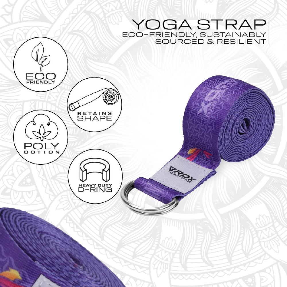 Rdx Sports RDX F2 D-Ring Steel Buckle Cotton Yoga Strap