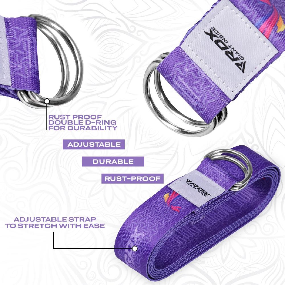 Rdx Sports RDX F2 D-Ring Steel Buckle Cotton Yoga Strap