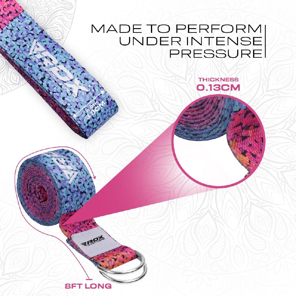 Rdx Sports RDX F20 D-Ring Steel Buckle Cotton Yoga Strap