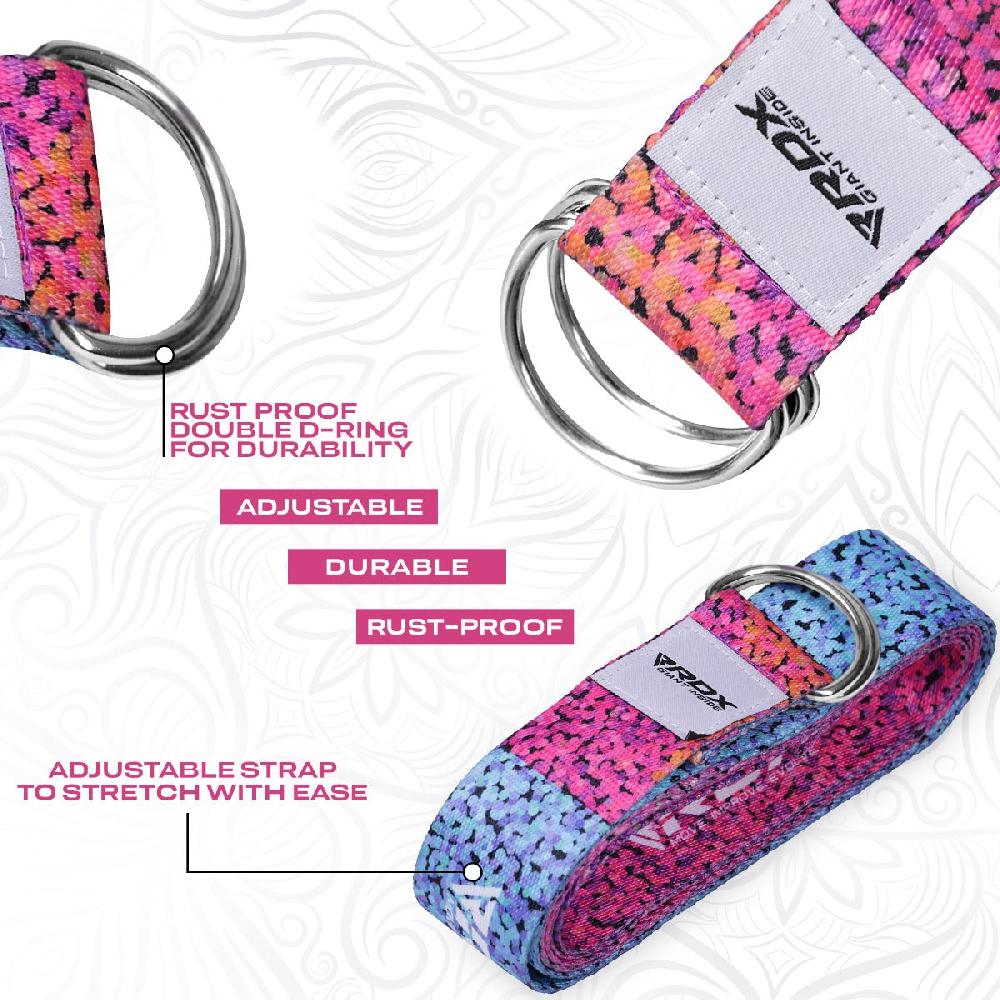 Rdx Sports RDX F20 D-Ring Steel Buckle Cotton Yoga Strap