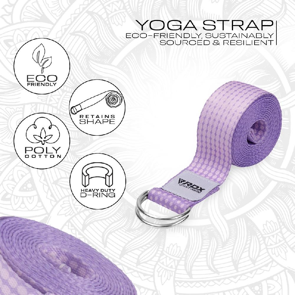 Rdx Sports RDX F21 D-Ring Steel Buckle Cotton Yoga Strap