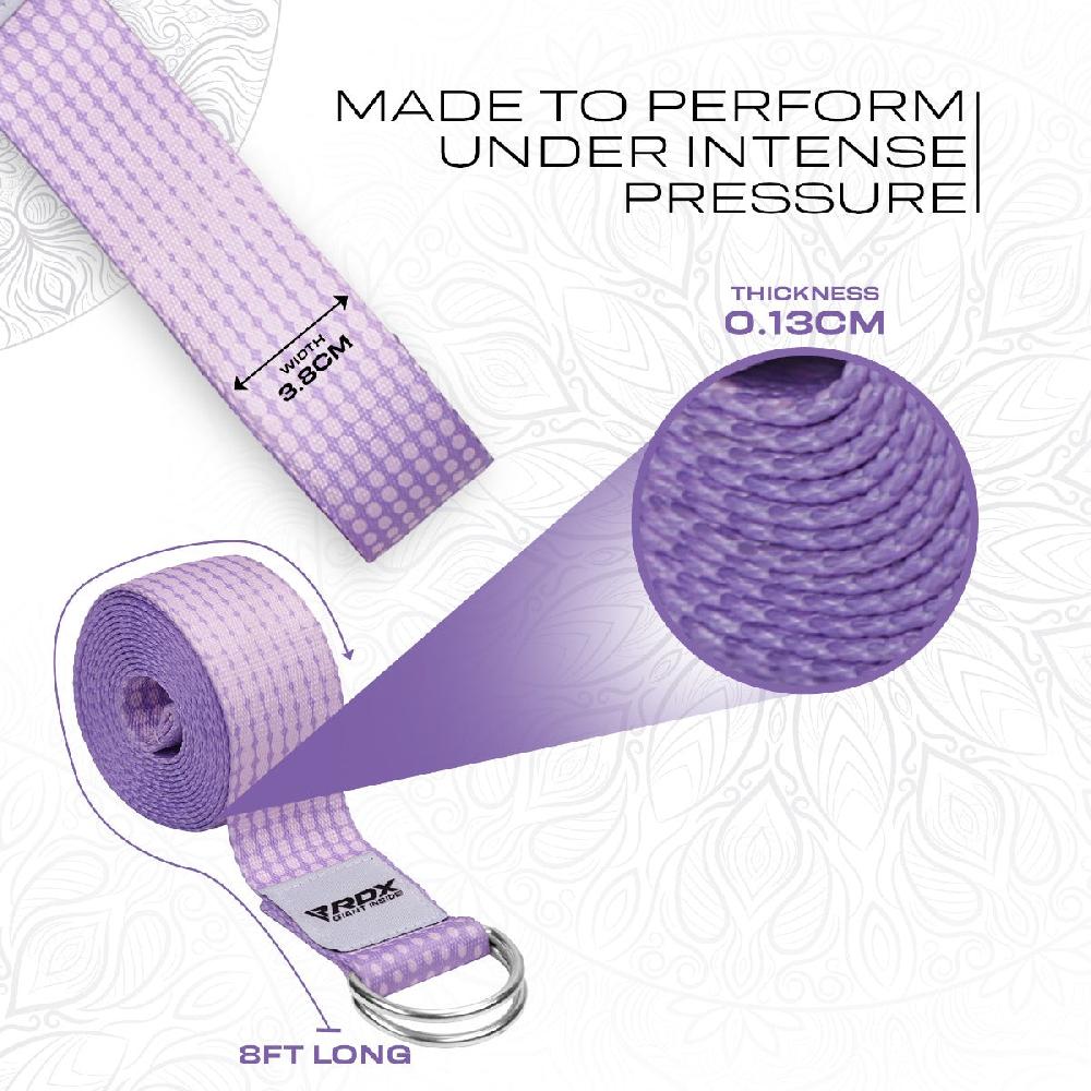 Rdx Sports RDX F21 D-Ring Steel Buckle Cotton Yoga Strap