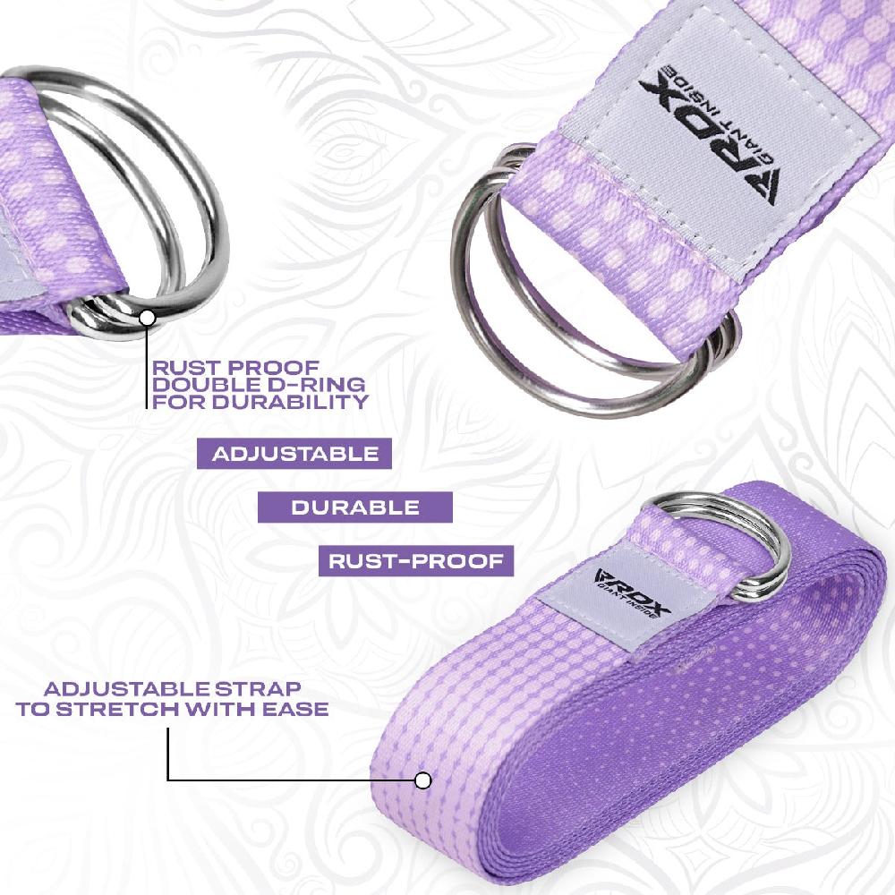 Rdx Sports RDX F21 D-Ring Steel Buckle Cotton Yoga Strap