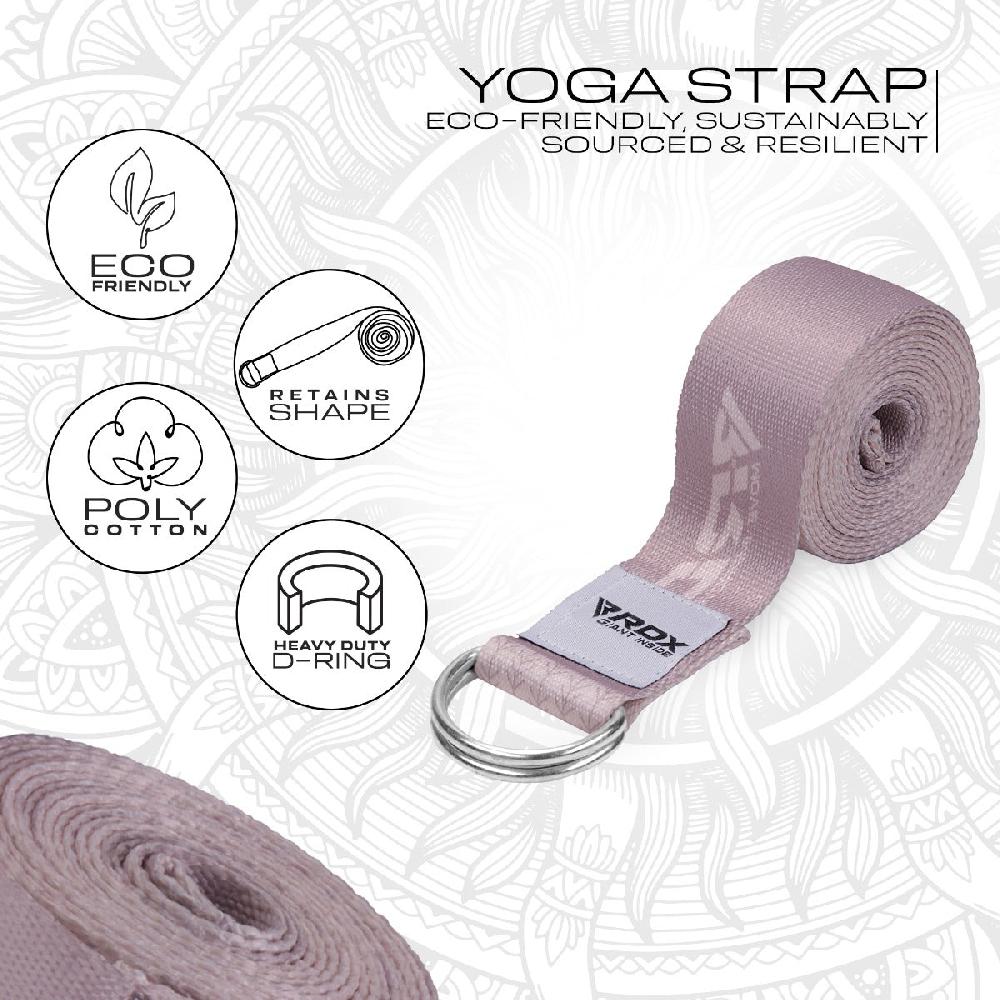 Rdx Sports RDX F22 D-Ring Steel Buckle Cotton Yoga Strap