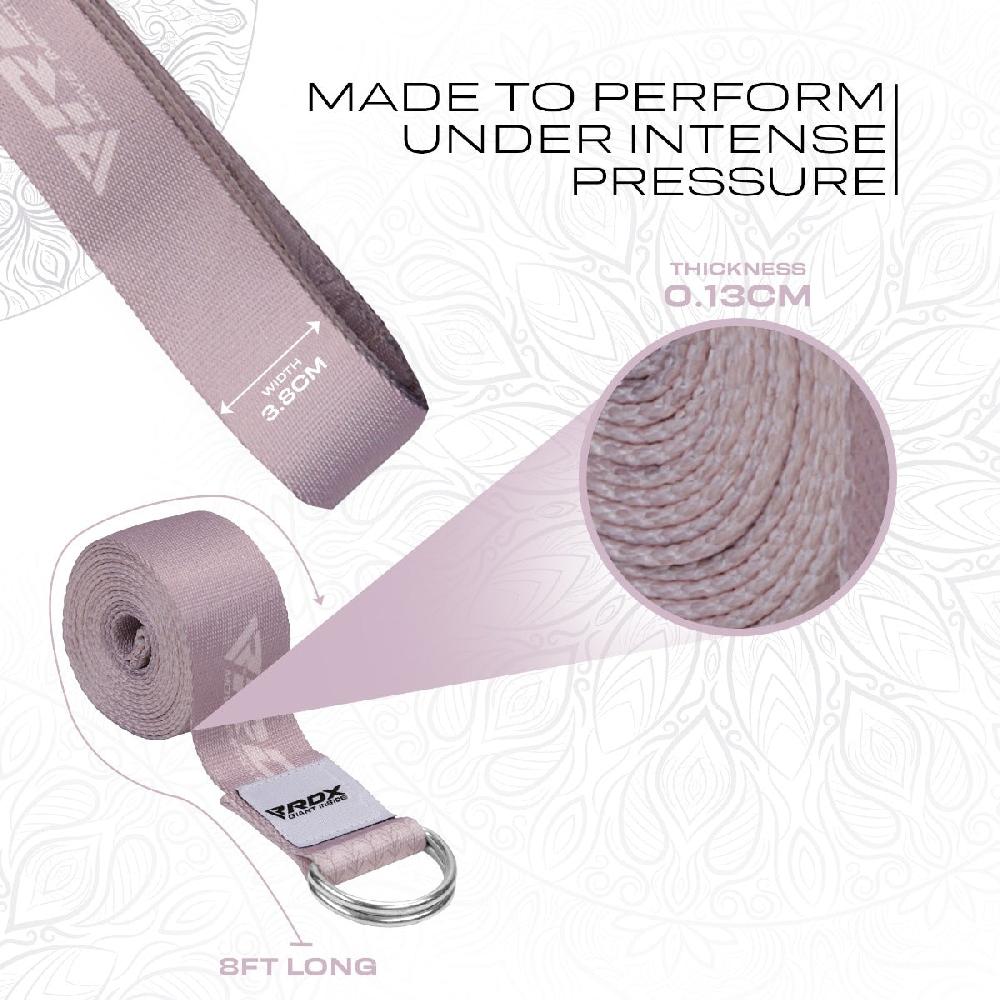 Rdx Sports RDX F22 D-Ring Steel Buckle Cotton Yoga Strap