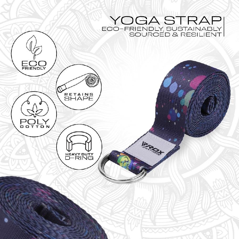 Rdx Sports RDX F3 D-Ring Steel Buckle Cotton Yoga Strap