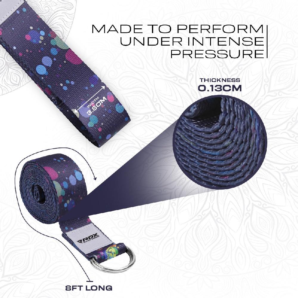 Rdx Sports RDX F3 D-Ring Steel Buckle Cotton Yoga Strap