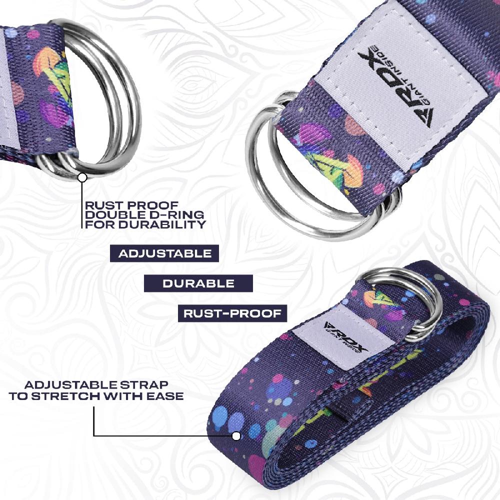 Rdx Sports RDX F3 D-Ring Steel Buckle Cotton Yoga Strap