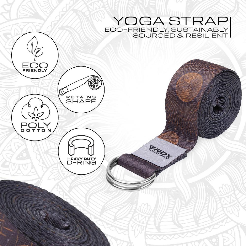 Rdx Sports RDX F4 D-Ring Steel Buckle Cotton Yoga Strap
