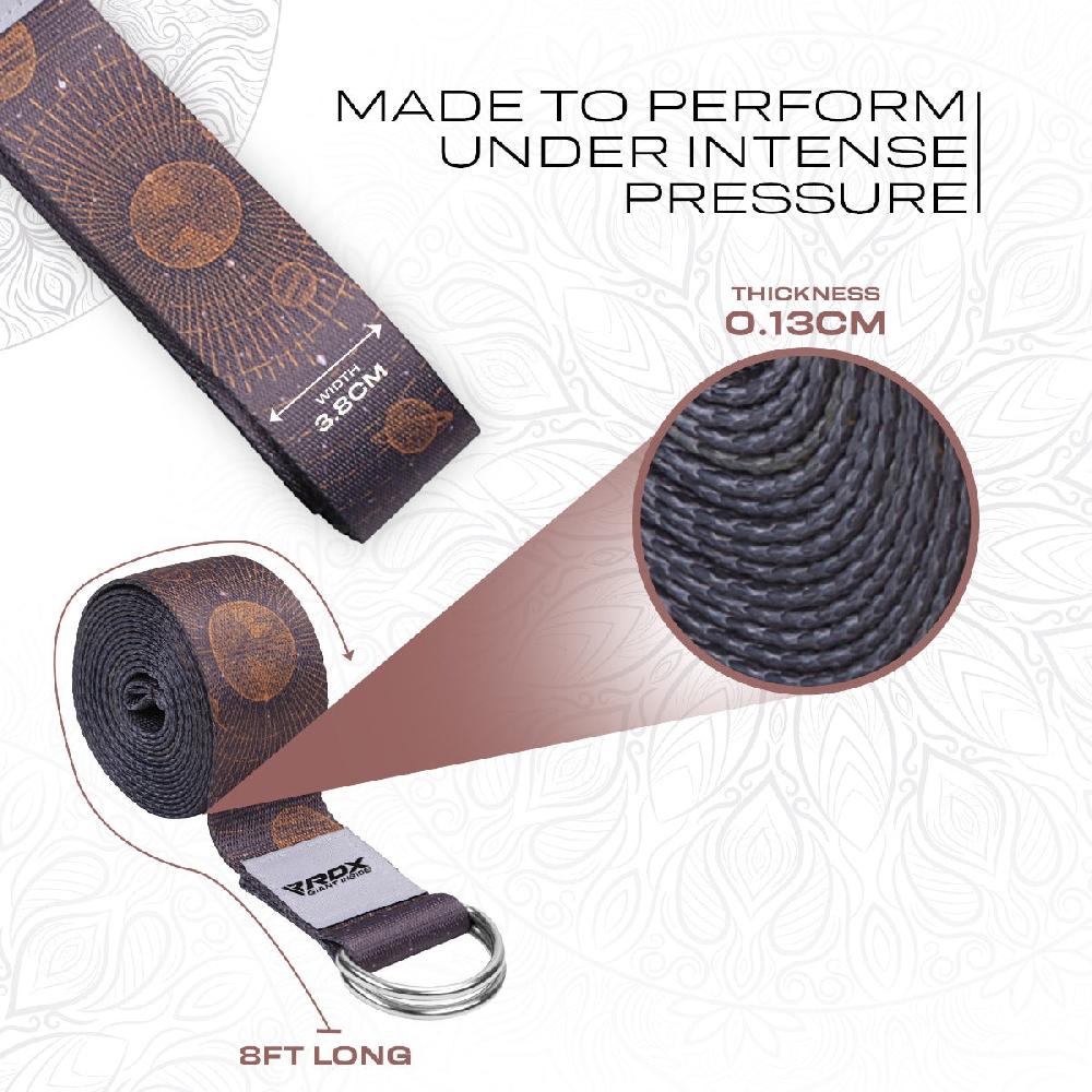 Rdx Sports RDX F4 D-Ring Steel Buckle Cotton Yoga Strap