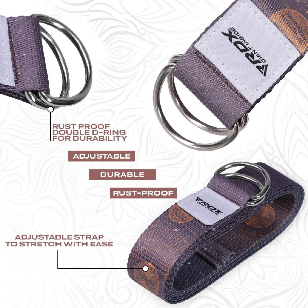 Rdx Sports RDX F4 D-Ring Steel Buckle Cotton Yoga Strap