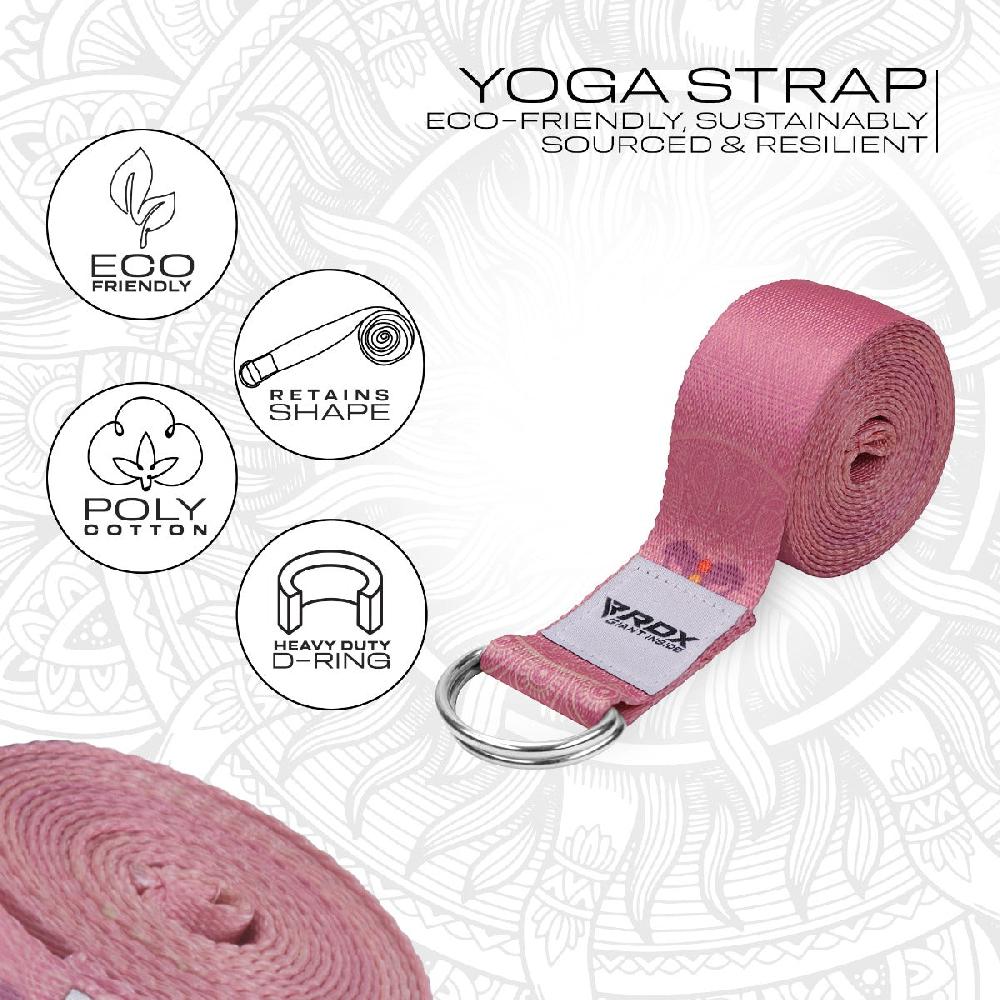 Rdx Sports RDX F5 D-Ring Steel Buckle Cotton Yoga Strap