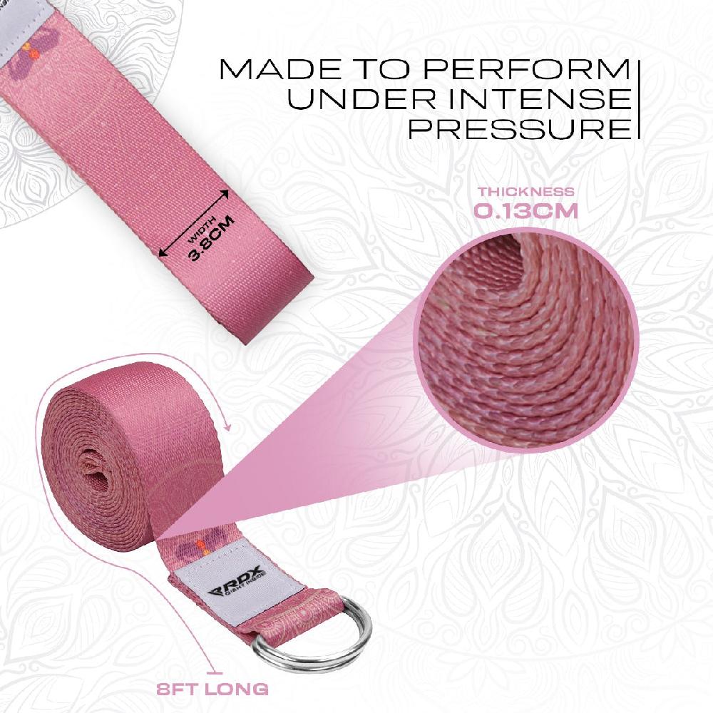 Rdx Sports RDX F5 D-Ring Steel Buckle Cotton Yoga Strap