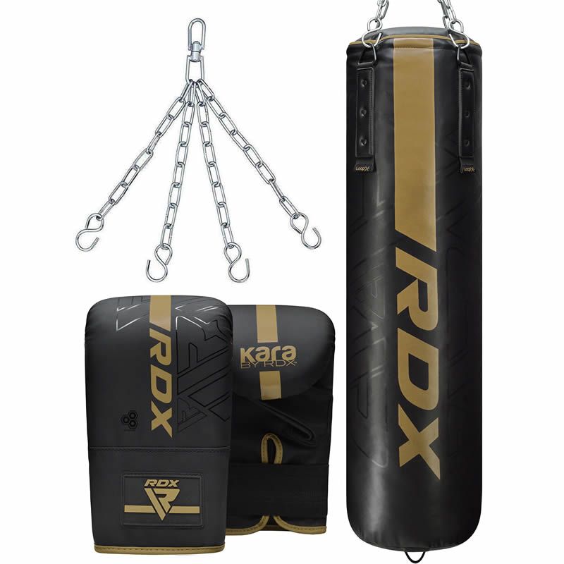 Rdx Sports RDX F6 KARA 4ft / 5ft 3-in-1 Punch Bag & Bag Gloves Set