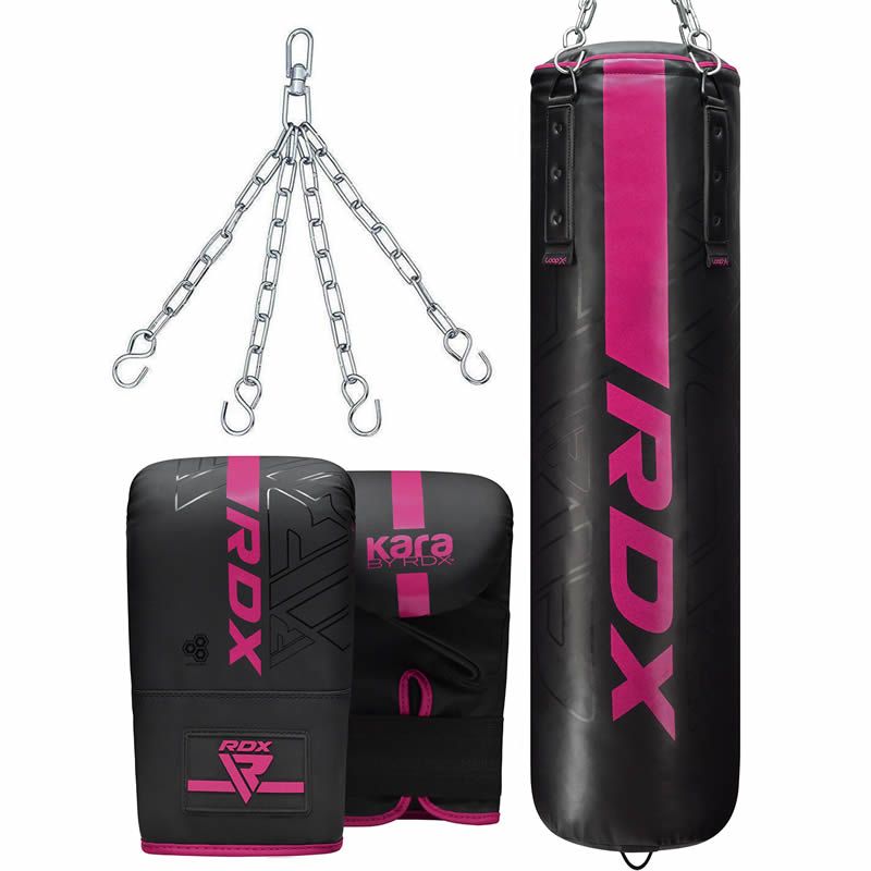 Rdx Sports RDX F6 KARA 4ft / 5ft 3-in-1 Punch Bag & Bag Gloves Set