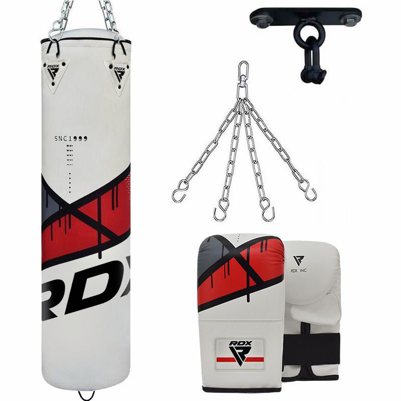 rdx sports RDX F7 4ft / 5ft 4-in-1 Punch Bag with gloves & Ceiling Hook Set