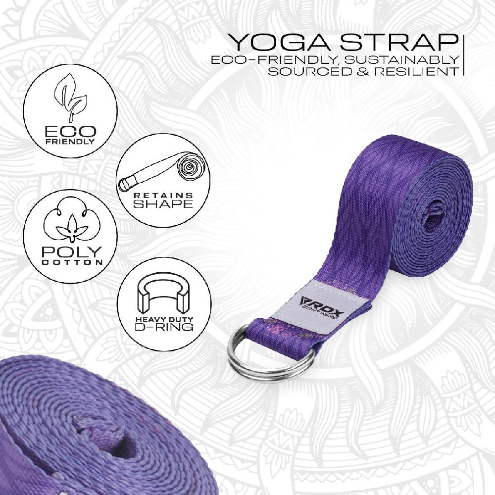 Rdx Sports RDX F7 D-Ring Steel Buckle Cotton Yoga Strap