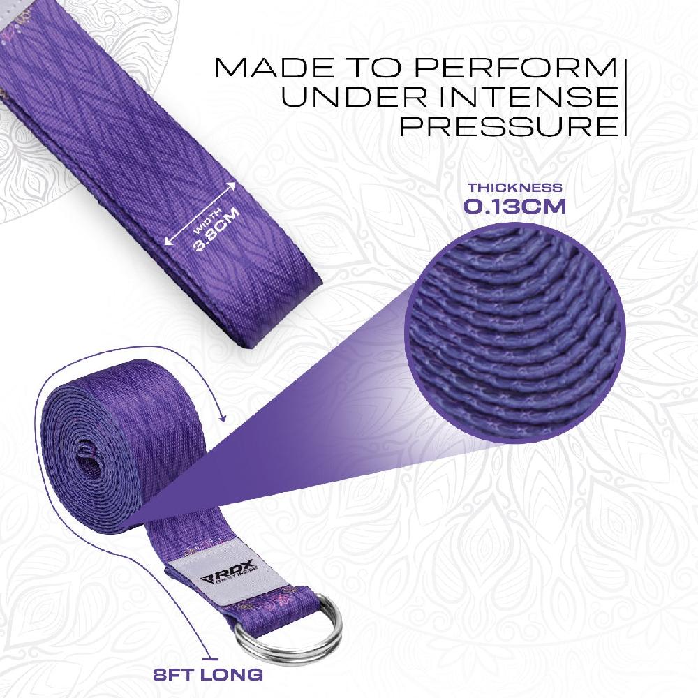Rdx Sports RDX F7 D-Ring Steel Buckle Cotton Yoga Strap