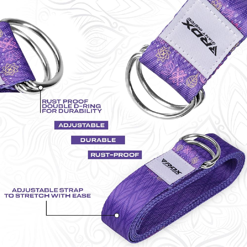 Rdx Sports RDX F7 D-Ring Steel Buckle Cotton Yoga Strap