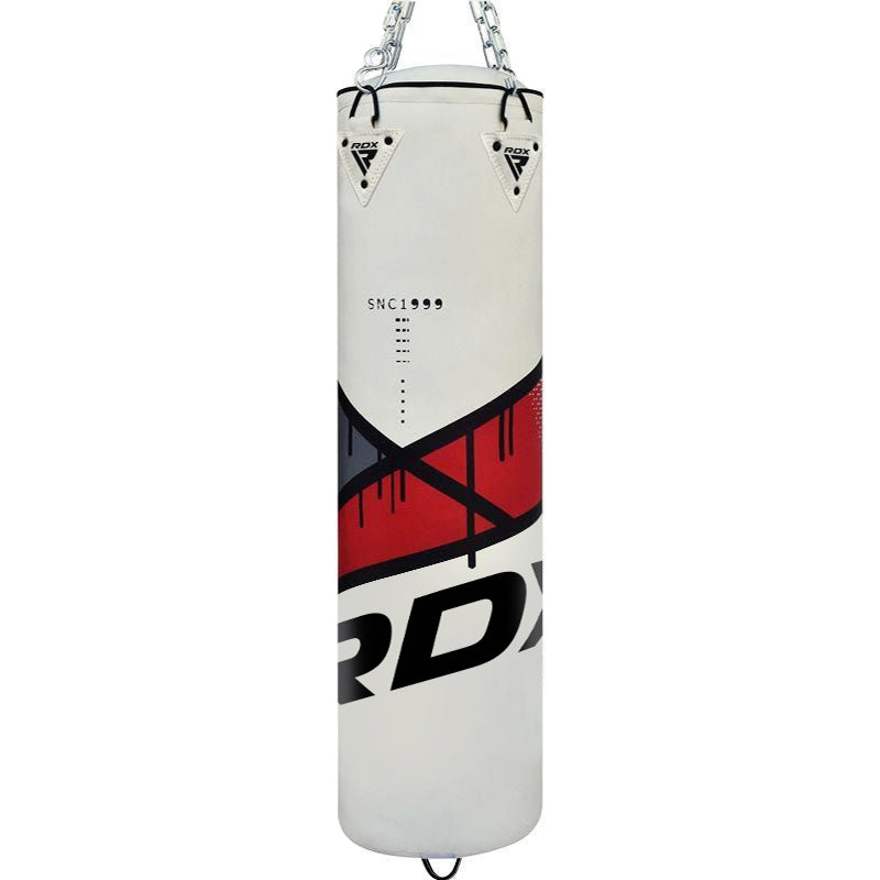Rdx Sports RDX F7 Ego 4ft / 5ft 3-in-1 Punch Bag With Gloves Red / White Set