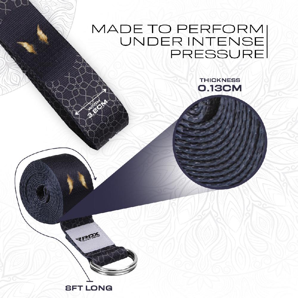 Rdx Sports RDX F8 D-Ring Steel Buckle Cotton Yoga Strap