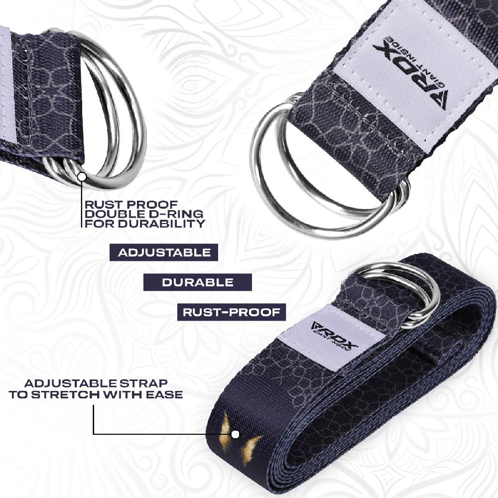Rdx Sports RDX F8 D-Ring Steel Buckle Cotton Yoga Strap