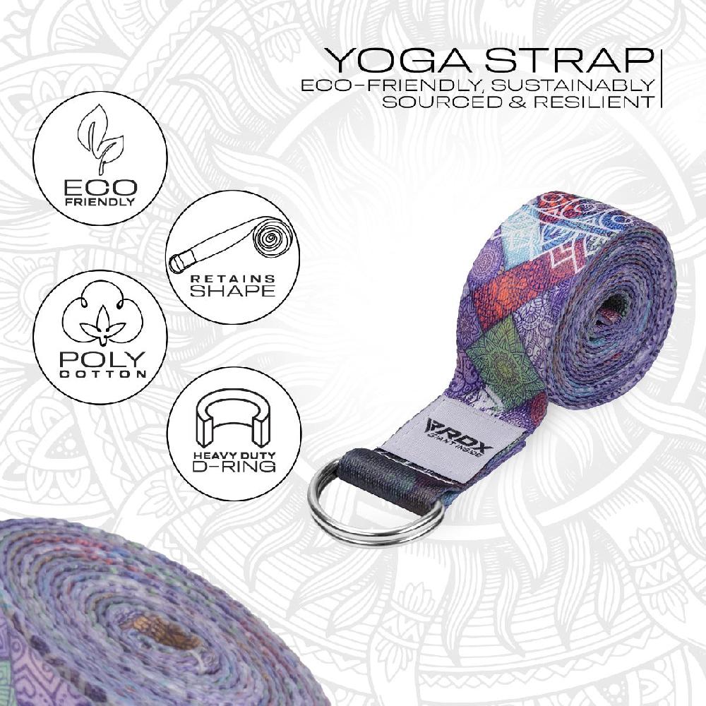 Rdx Sports RDX F9 D-Ring Steel Buckle Cotton Yoga Strap