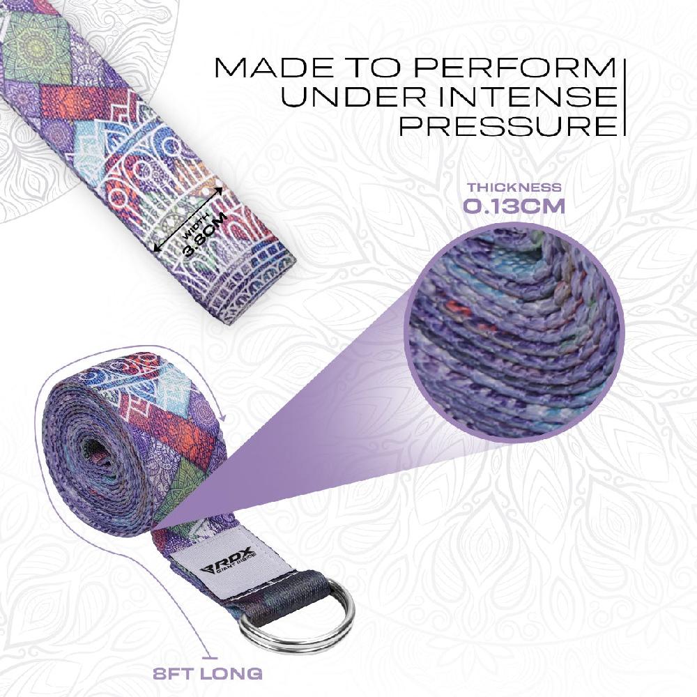 Rdx Sports RDX F9 D-Ring Steel Buckle Cotton Yoga Strap