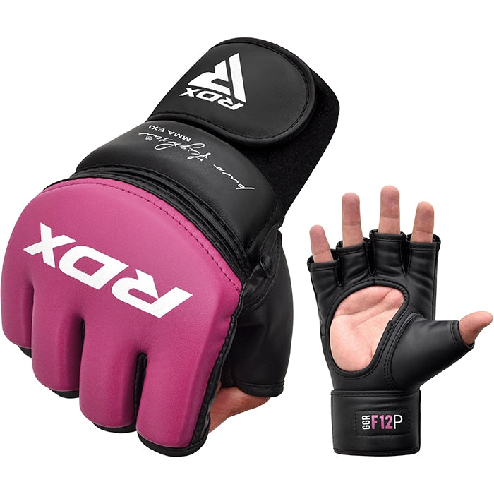 Rdx Sports RDX GGR F-12 PLUS MMA Grappling Gloves Pink