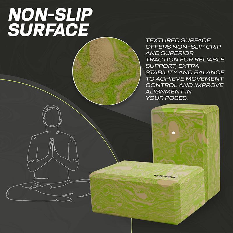 Rdx Sports RDX GN EVA Foam High Density Non-Slips Yoga Block