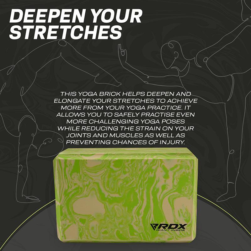 Rdx Sports RDX GN EVA Foam High Density Non-Slips Yoga Block