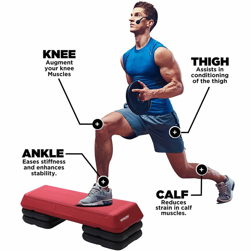 Rdx Sports RDX GR Aerobic Step Platform With Adjustable Height