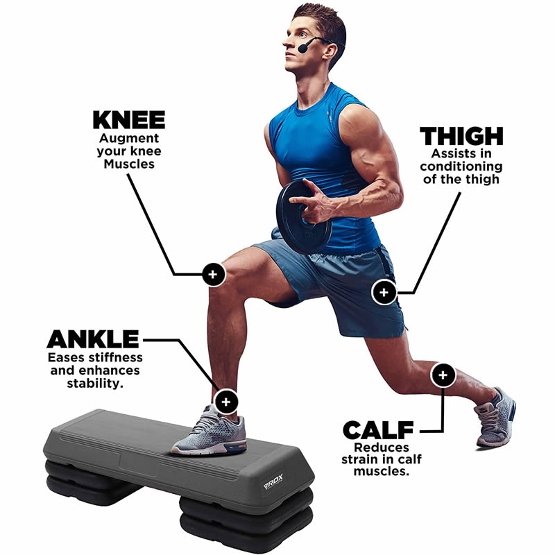 Rdx Sports RDX GR Aerobic Step Platform With Adjustable Height