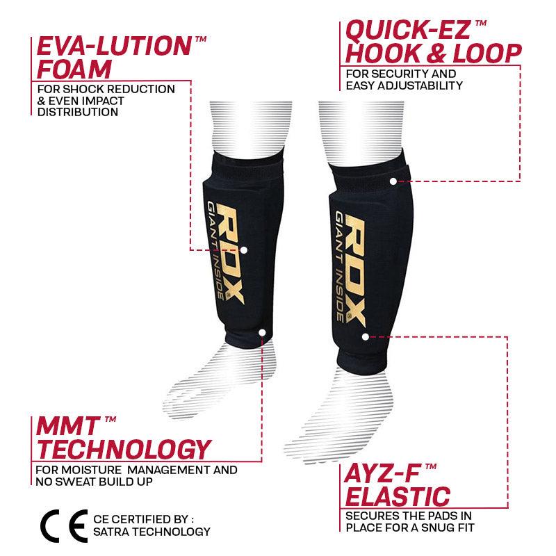Rdx Sports RDX HY MMA Shin Guard Protection Shields OEKO-TEX® Standard 100 Certified