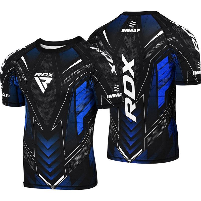 Rdx Sports RDX IMMAF Approved Half Sleeves Compression Shirt Blue
