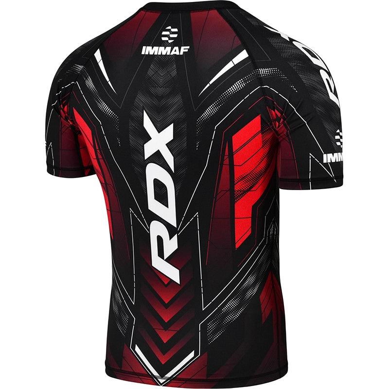Rdx Sports RDX IMMAF Approved Half Sleeves Compression Shirt Red