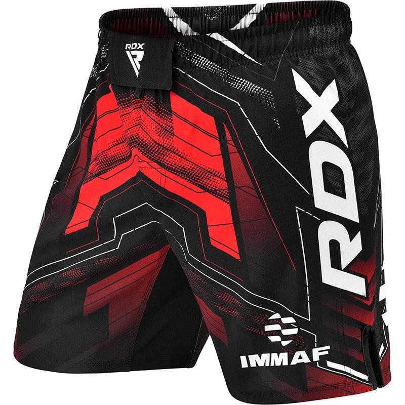 rdx sports RDX IMMAF Approved MMA Fight & Training Shorts Red