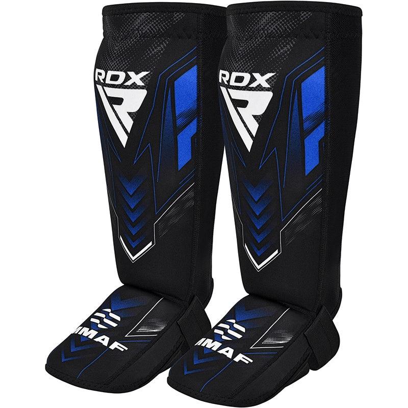 rdx sports RDX IMMAF Approved Neoprene Shin Instep Guards Blue