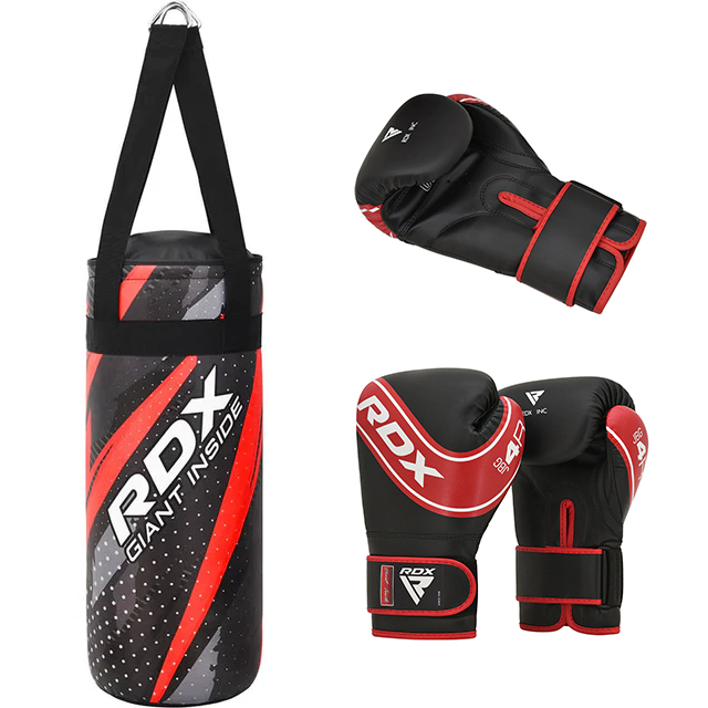 rdx sports RDX J11 2ft Kids Training Punch Bag & Boxing Gloves Set