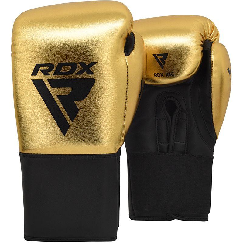 Rdx Sports RDX J13 KIDS 8oz Golden Boxing Gloves & Pads Set