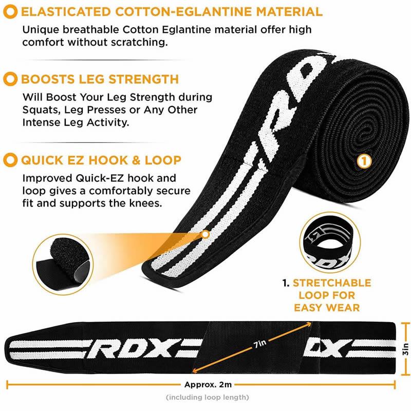 Rdx Sports RDX K2 Compression Knee Wraps OEKO-TEX Standard 100 Certified