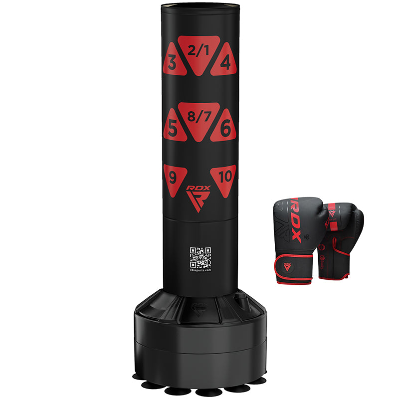 Rdx Sports RDX Kt Ronin 4ft Kids Free Standing Punch Bag With Gloves For Training & Workout Set