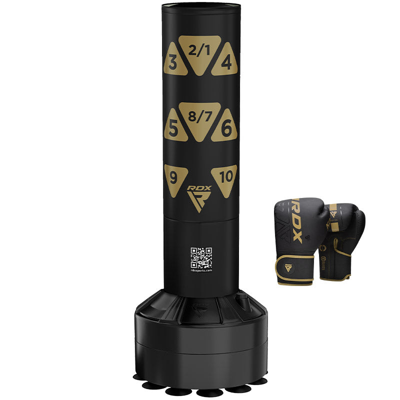 Rdx Sports RDX Kt Ronin 4ft Kids Free Standing Punch Bag With Gloves For Training & Workout Set