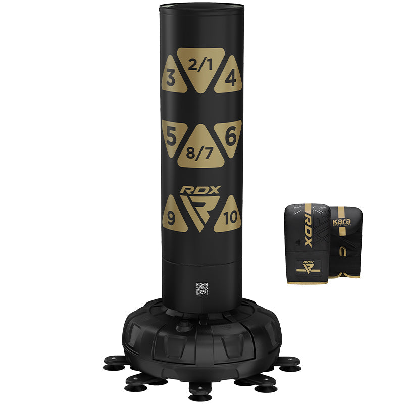 Rdx Sports RDX KT Ronin 6ft Free Standing Target Punch Bags With Mitts Set
