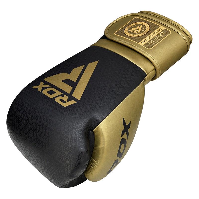 Rdx Sports RDX L2 Mark Pro Sparring Boxing Gloves Hook And Loop Black / Golden