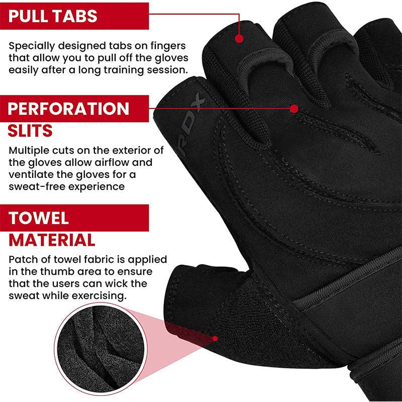 Rdx Sports RDX L4 Open Finger Weightlifting Gym Gloves