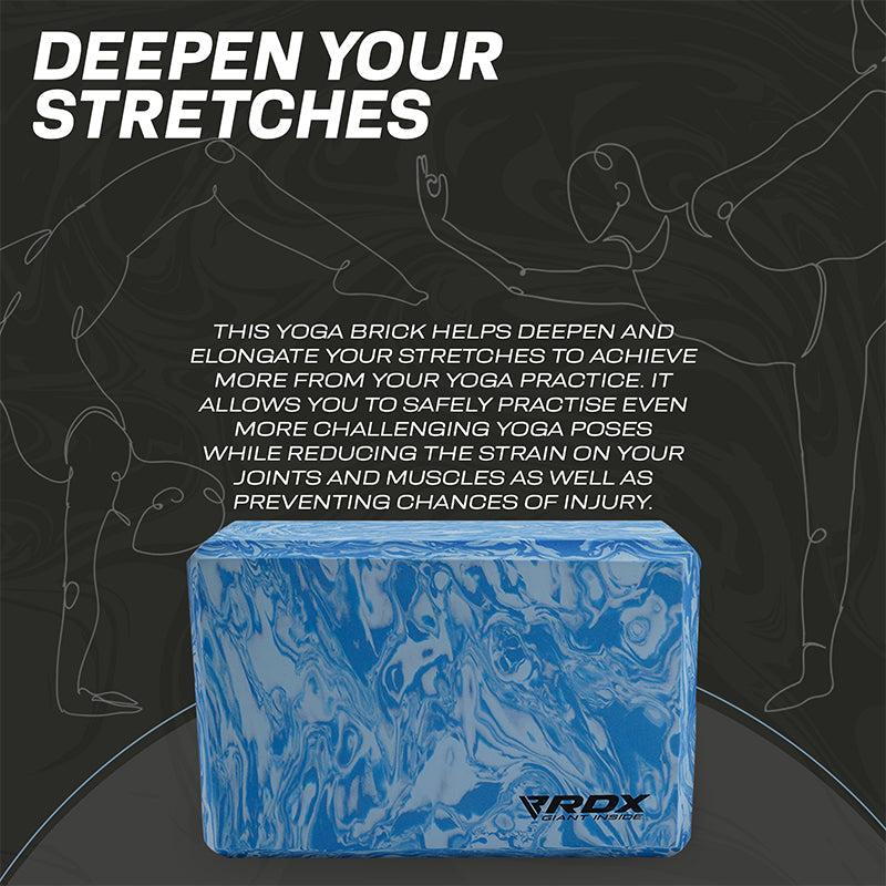 Rdx Sports RDX LU EVA Foam High Density Non-Slips Yoga Block