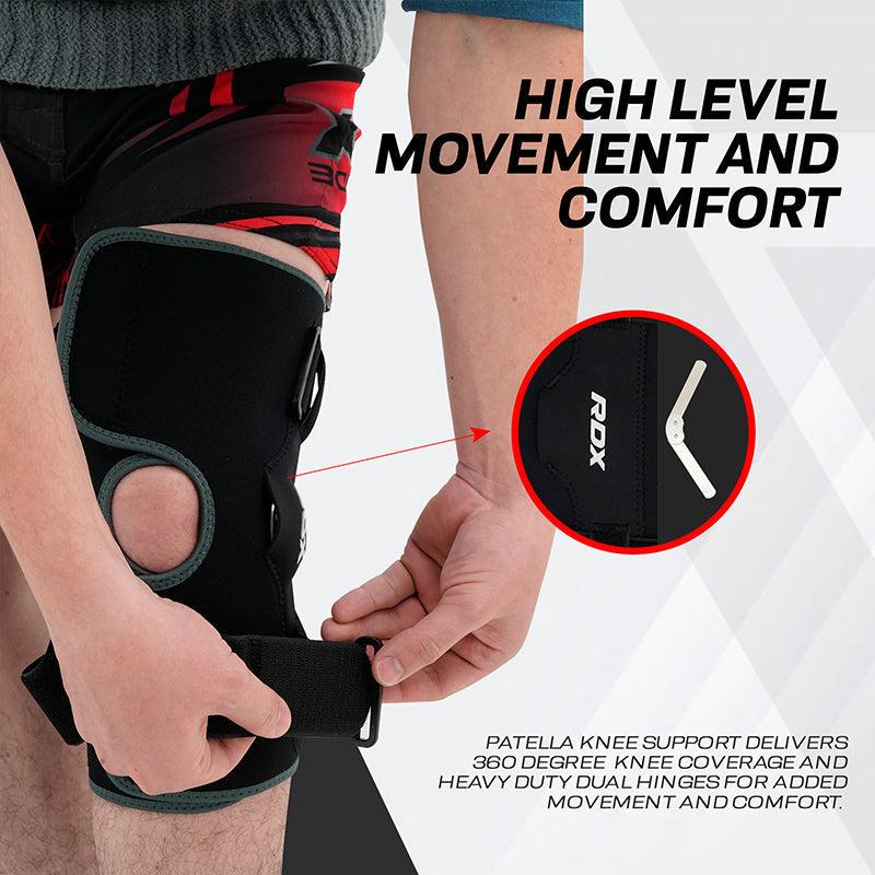 Rdx Sports RDX NE FDA Approved Open Patella Brace For Knee Support With Angle Bracket
