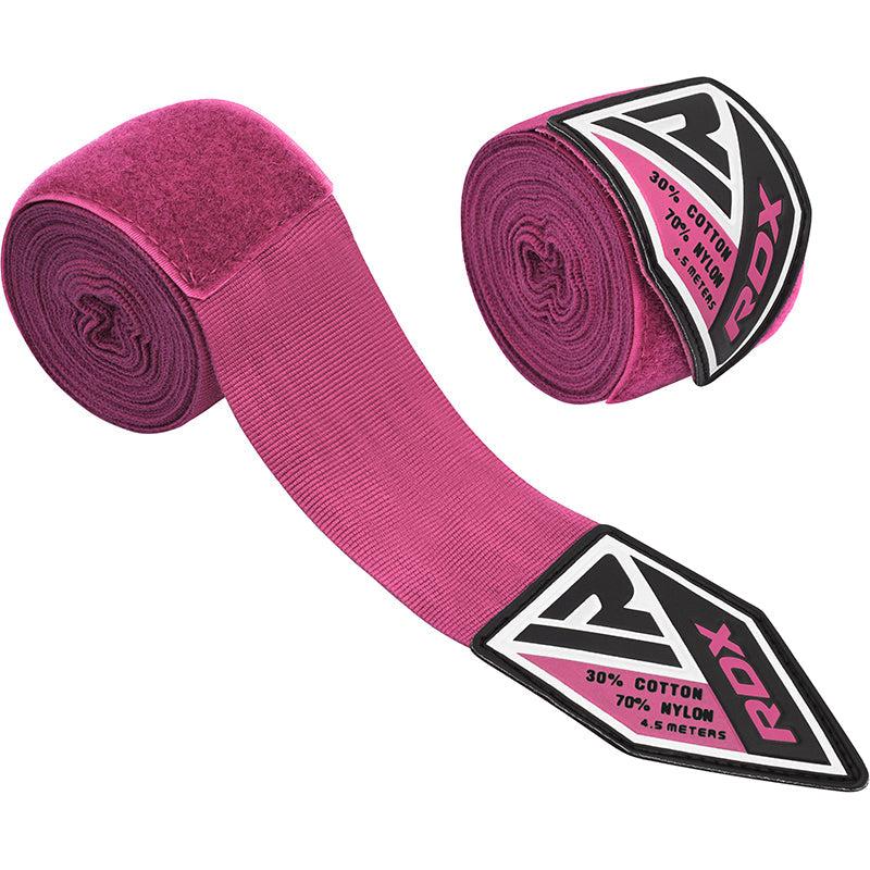 rdx sports RDX RP 4.5m Pink Women Pro Hand Wraps Tape for Boxing MMA & Muay Thai